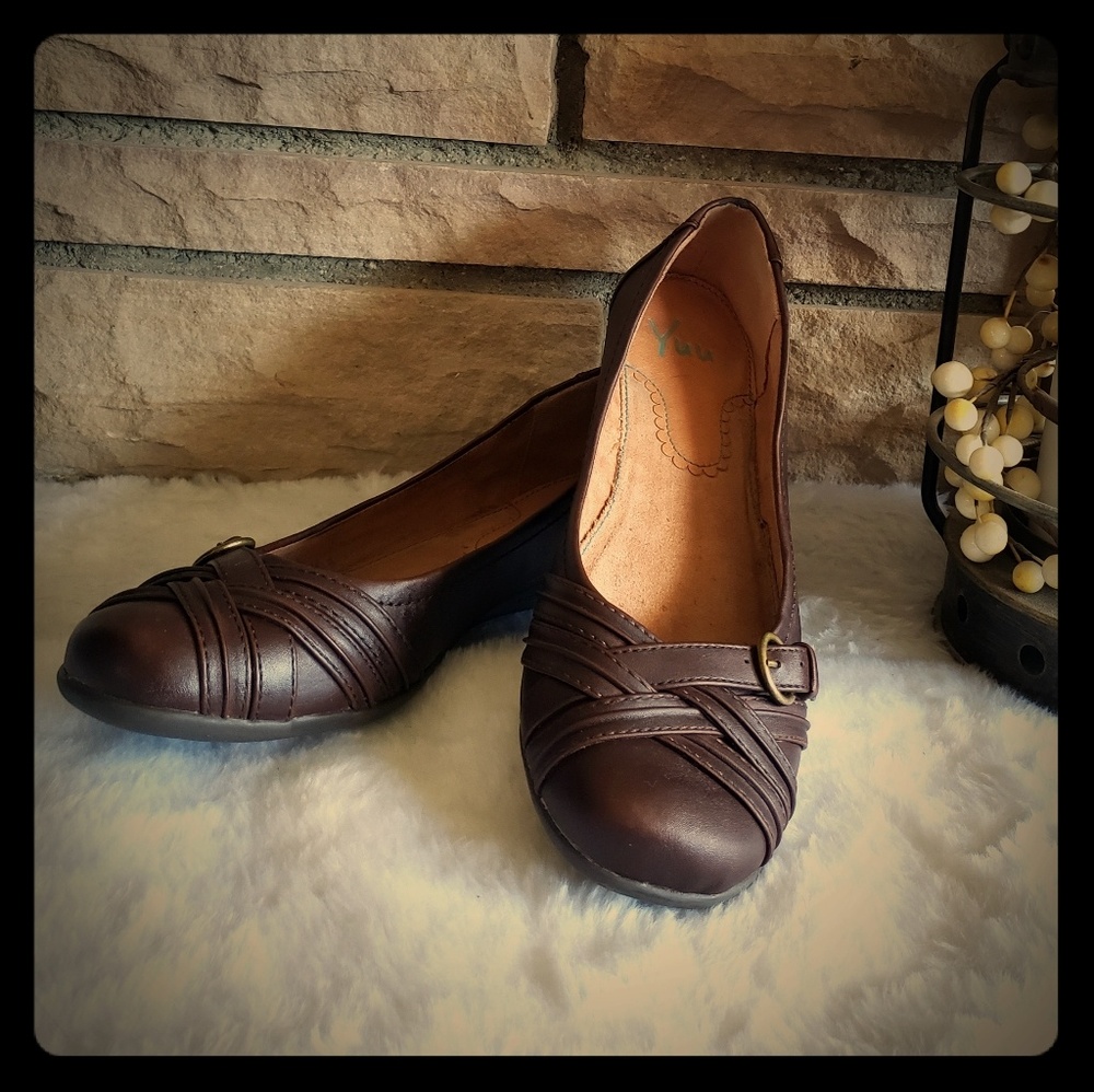 Yuu Gander Brown Flats